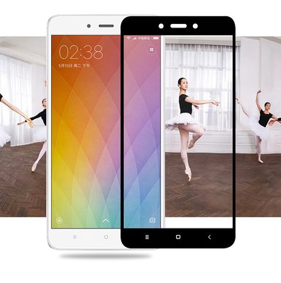 Защитное стекло Full Cover для Xiaomi Redmi Note 4 Mediatek Black 00247