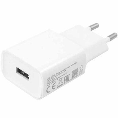 Мережевий зарядний пристрій Xiaomi Power Adapter 1USB 2A White 38340