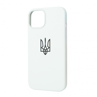 Чехол патриотический Silicone Case для Iphone 13 Белый 68806