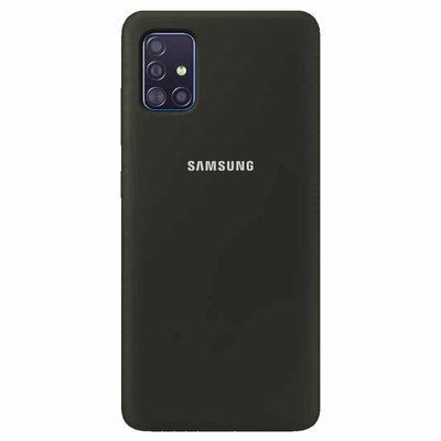Чехол Silicone Cover для Samsung Galaxy A51 Оливковый / Olive 39757