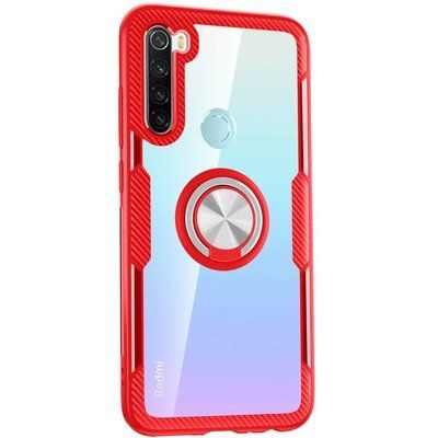 Чохол Din Crystal Magnet Ring для Xiaomi Redmi Note 8 Червоний 45780