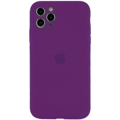 Чохол Silicone Case з захистом камери для Iphone 12 Pro Фіолетовий / Grape 52998