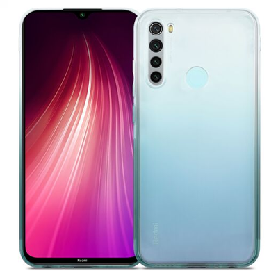 Защитный чехол DeFabric Gradient для Xiaomi Redmi Note 8 Прозрачный / Зеленый 68401