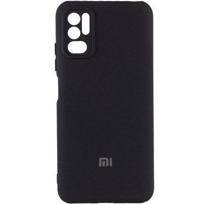 Чохол Silicone Cover Camera для Xiaomi Redmi Note 10 5G / Poco M3 Pro Чорний / Black 56931