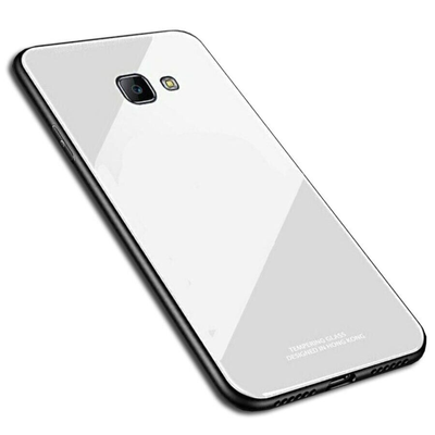 Чохол зі скляною кришкою для Samsung Galaxy J6 Plus 2018 J610 Білий 87859