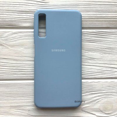 Чехол Silicone Case для Samsung Galaxy A7 2018 A750 Lilac Blue 33778