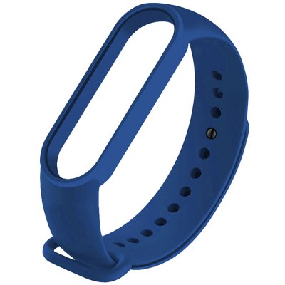 Ремешок Silicone для Xiaomi Mi Band 5/6 Синий / Navy blue 42757