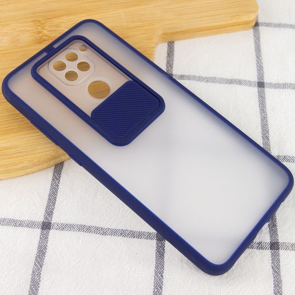 Чехол CamshMatteдля Xiaomi Redmi Note 9 / Redmi 10X Синий 45894