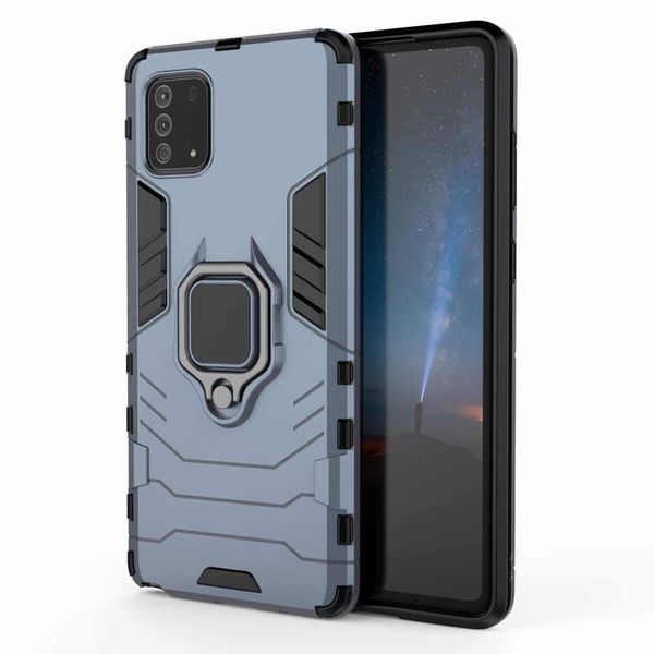 Противоударный чехол Transforme Ring для Samsung Galaxy A71 Серый / Metal slate 39168