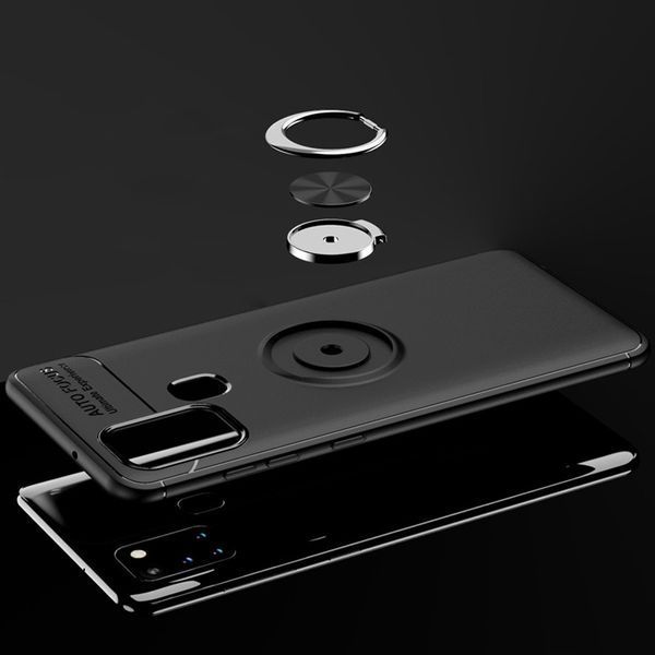 Чехол Din Color Magnet Ring для Samsung Galaxy A21s Черный 44099