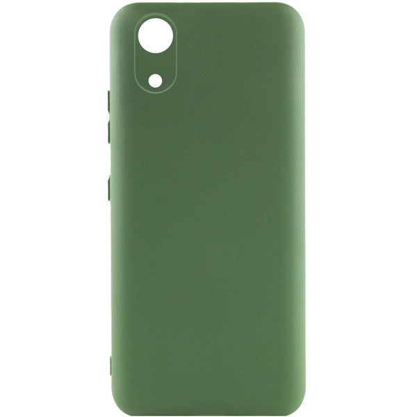 Чохол Silicone Lakshmi A Full Camera для Samsung Galaxy A03 Core Зелений / Dark green 63076