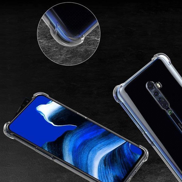 Противоударный Чехол Stez для Oppo Reno 2 Прозрачный 45995