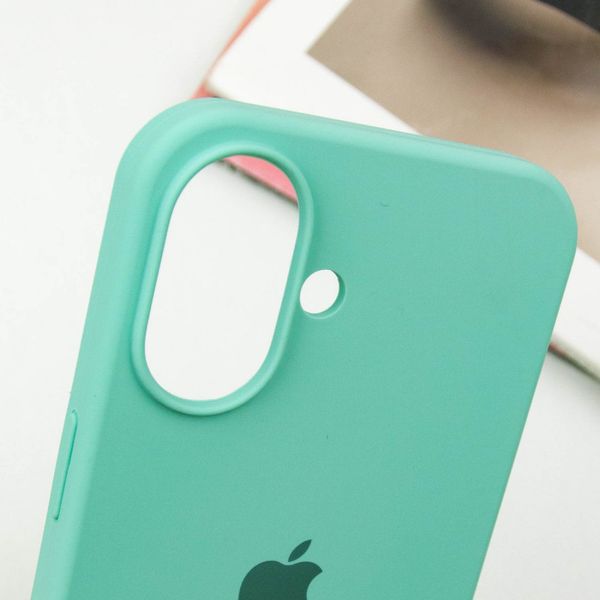 Чехол Silicone Case для Iphone 16 Plus Бирюзовый / Marine Green