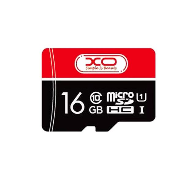 Карта пам'яті XO MicroSDHC 16 GB Class 10 Black / Red 42868