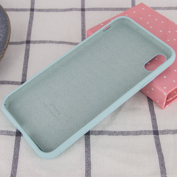 Чехол Silicone Case 360 для Iphone X / XS Бирюзовый / Turquoise 53225