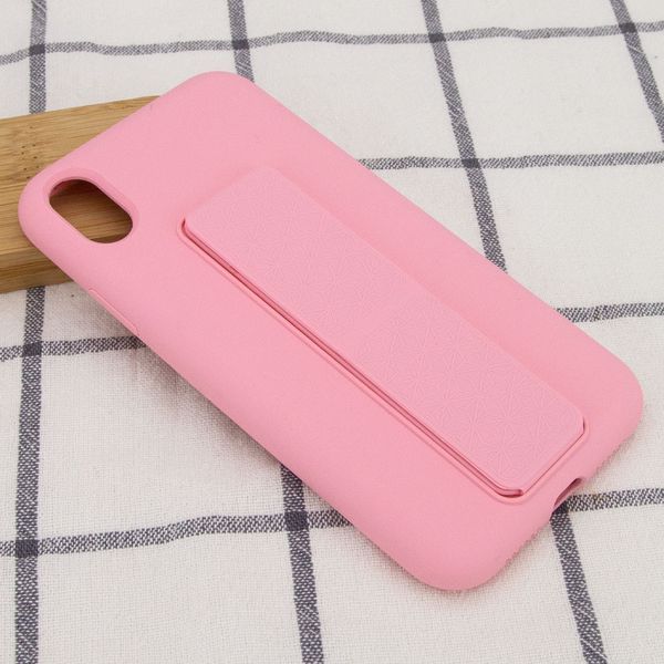 Чохол Silicone Hand Holder для Iphone XS Max Рожевий / Pink 57089