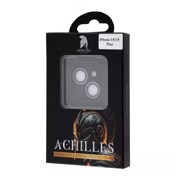 Защитное стекло ACHILLES на камеру для Iphone 15 / 15 Plus Black 81288