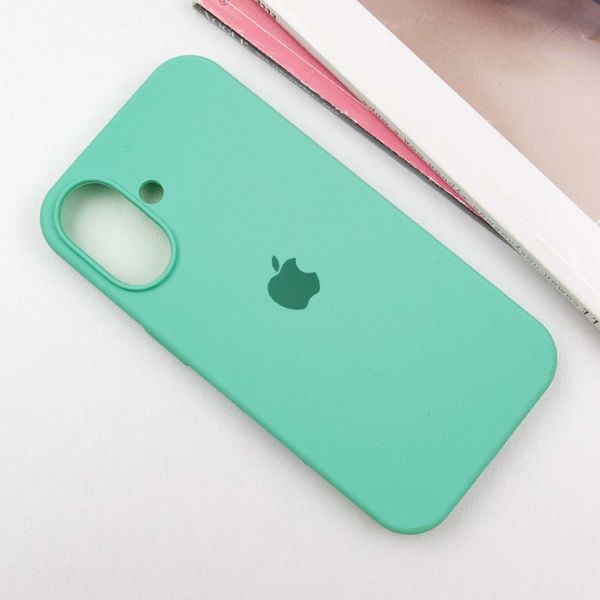 Чехол Silicone Case для Iphone 16 Plus Бирюзовый / Marine Green