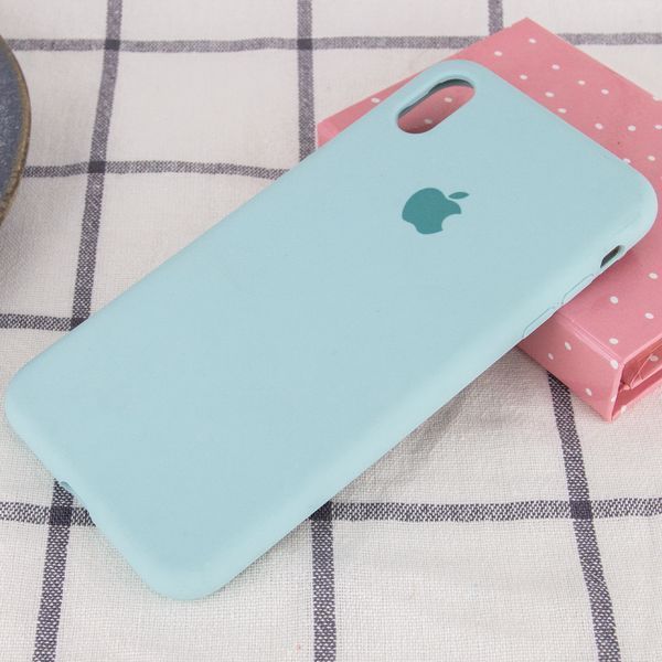 Чехол Silicone Case 360 для Iphone X / XS Бирюзовый / Turquoise 53225