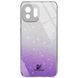 Чохол TPU+Glass з блискітками Swarovski для Xiaomi Mi 11 Lite / 11 Lite 5G NE Фіолетовий 59718 1