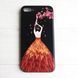 Чехол Magic Girl со стразами для Apple iPhone 7 plus / 8 plus Черный / Лепестки 10439 1