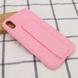 Чохол Silicone Hand Holder для Iphone XS Max Рожевий / Pink 57089 5