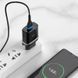 Мережевий зарядний пристрій Hoco C12Q Smart Quick Charge 3.0 + кабель Type-C 1USB / 3A Black 47046 4