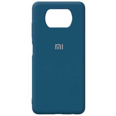 Чехол Silicone Cover для Xiaomi Poco X3 NFC / Poco X3 Pro Синий / Cosmos blue 54815
