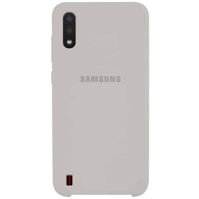 Чохол Silicone Case для Samsung Galaxy A01 Сірий / Stone 39907