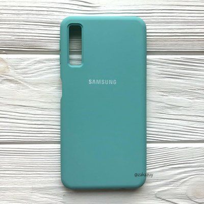 Чехол Silicone Cover для Samsung Galaxy A7 2018 A750 Turquoise 33779
