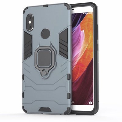 Противоударный чехол Transforme Ring для Xiaomi Redmi 6 Pro / Mi A2 Lite Gun Metal 31445