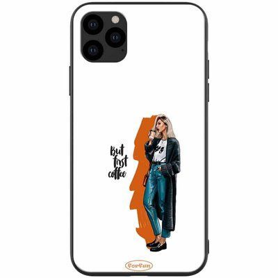 Чохол ForFun для Iphone 11 Pro Max But first coffee / Білий 39550