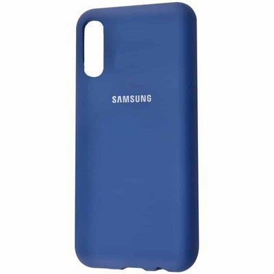 Чехол Silicone Cover для Samsung Galaxy A70 2019 A705 Синий / Blue 39133