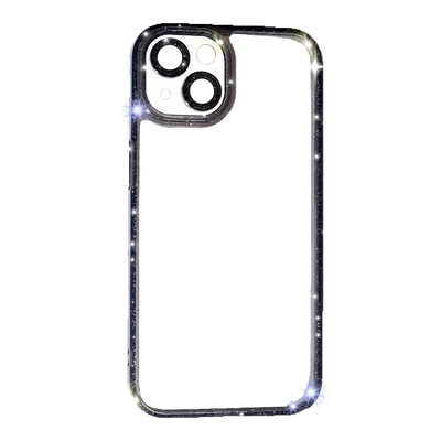 Чохол PHIBR Bling для Iphone 15 Прозорий / Black 82125