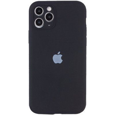 Чохол Silicone Case з захистом камери для Iphone 12 Pro Чорний / Black 52999