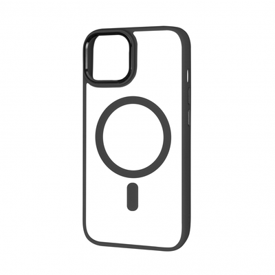Чехол PHIBR Metallic MagSafe для Iphone 14 Прозрачный / Black 82546