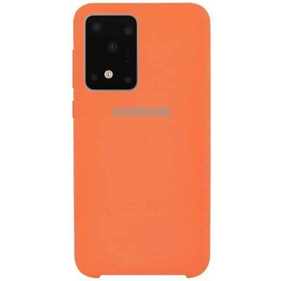 Чохол Silicone Case для Samsung Galaxy S20 Ultra Помаранчевий / Orange 40193