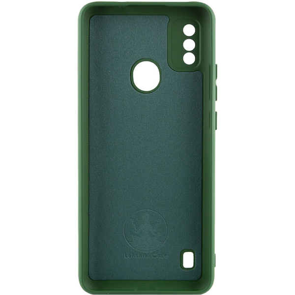 Чехол Silicone Lakshmi A Full Camera для ZTE Blade A51 Зеленый / Dark green 64041