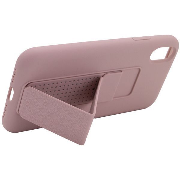 Чехол Silicone Hand Holder для Iphone XS Max Розовый / Pink Sand 57090
