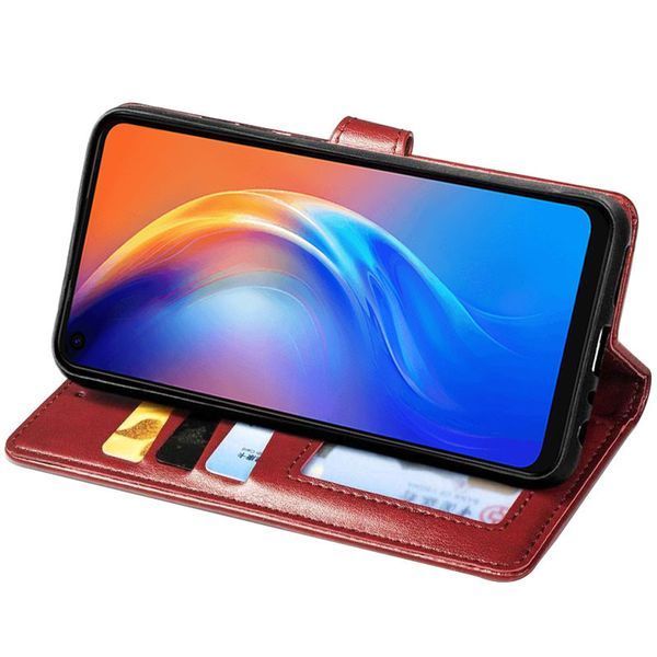 Чехол-книжка ETMA Gelan для Tecno Spark 5 Pro Красный 55634
