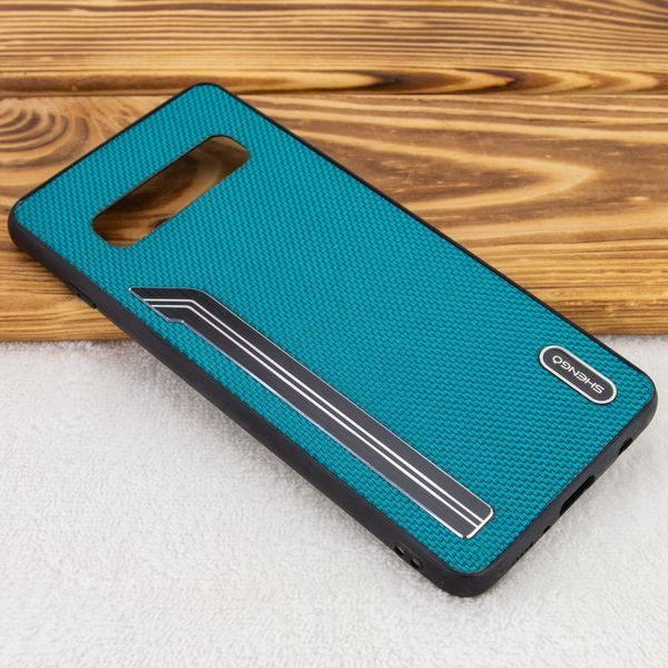 Чехол SHENGO Textile для Samsung Galaxy S10 G973 Зеленый 44381