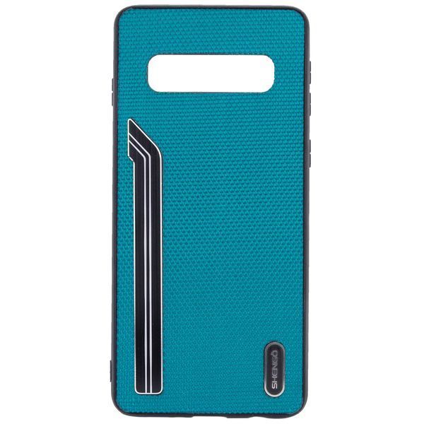 Чехол SHENGO Textile для Samsung Galaxy S10 G973 Зеленый 44381
