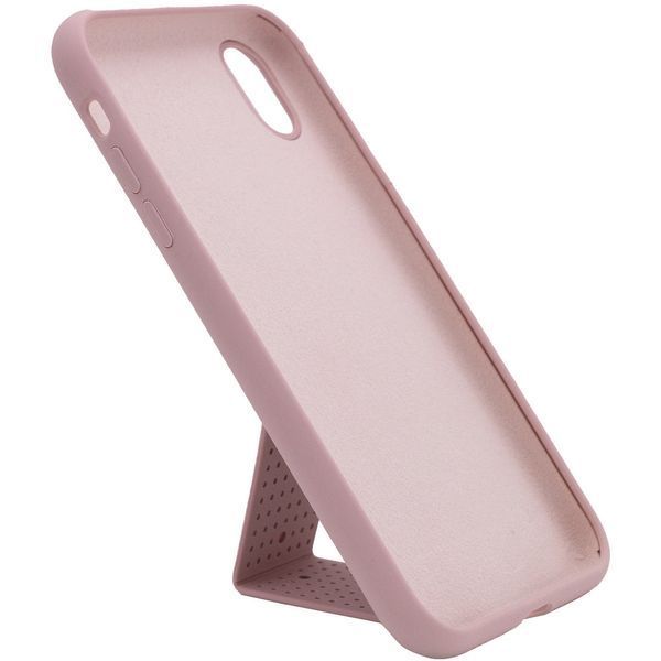 Чехол Silicone Hand Holder для Iphone XS Max Розовый / Pink Sand 57090