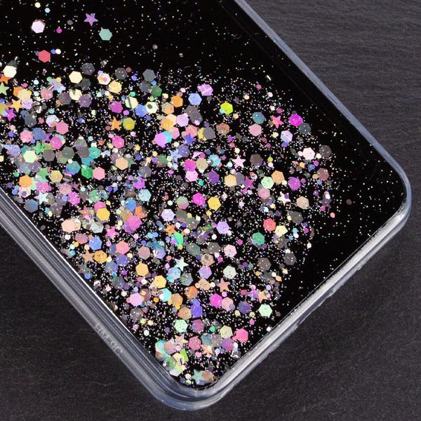 Чехол с блестками Shine Glitter для Xiaomi Redmi 9C / Redmi 10A Черный 54410