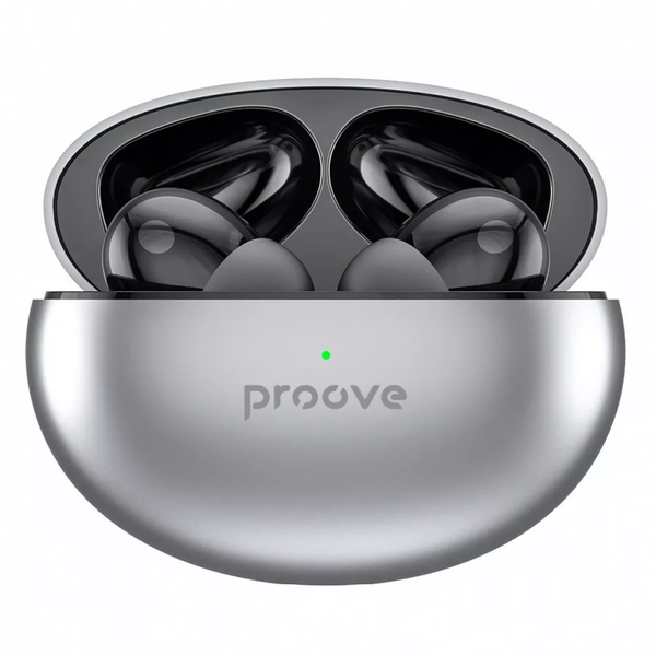 Наушники беспроводные Proove Thunder Buds TWS with ANC Silver 81644