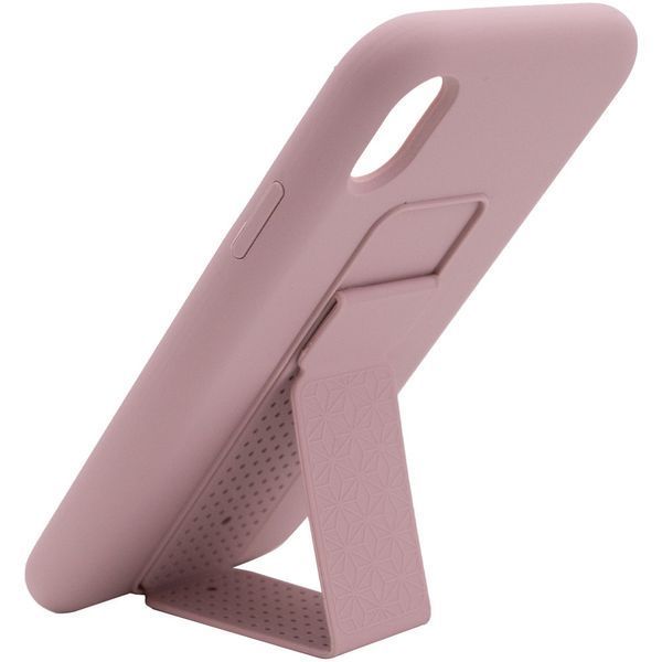 Чехол Silicone Hand Holder для Iphone XS Max Розовый / Pink Sand 57090