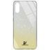 Чехол TPU+Glass с блестками Swarovski для Iphone X / XS Золотой 56091 1