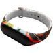 Ремешок с рисунком для Xiaomi Mi Band 5/6 Абстракция / Черно-красный 44100