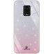 Чохол TPU+Glass з блискітками Swarovski для Xiaomi Redmi Note 9s / Note 9 Pro Рожевий 45945