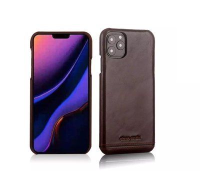 Чохол з натуральної шкіри Pierre CarDin для Iphone 11 Pro Темно-коричневий 56776